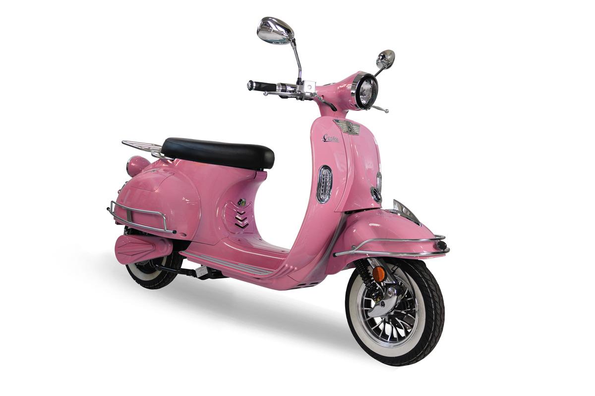 Powerlane Greta E-Scooter rosa Seitenansicht