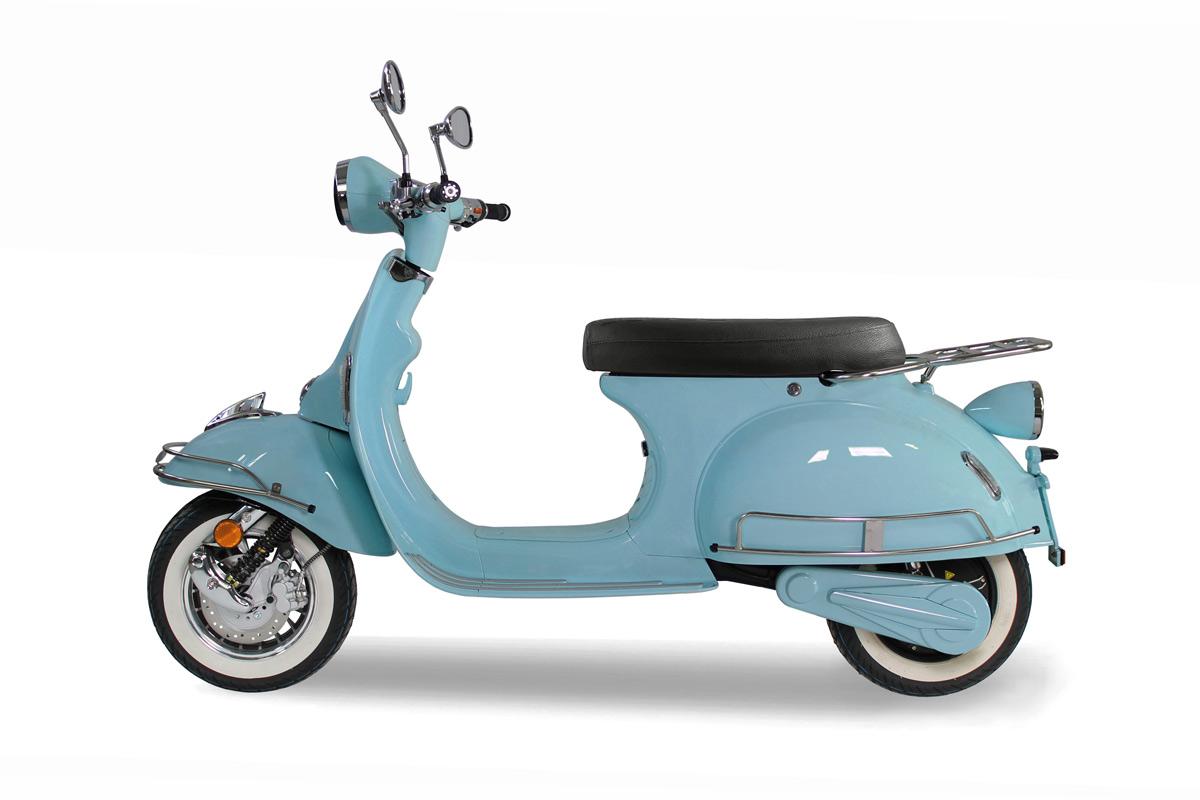 Powerlane Greta E-Scooter hellblau Heckansicht