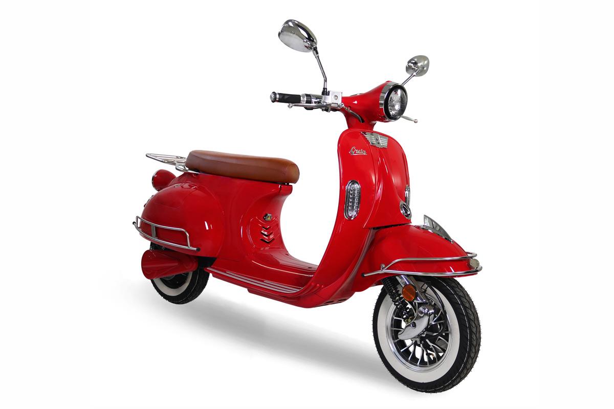 Powerlane Greta E-Scooter rot Frontansicht schräg