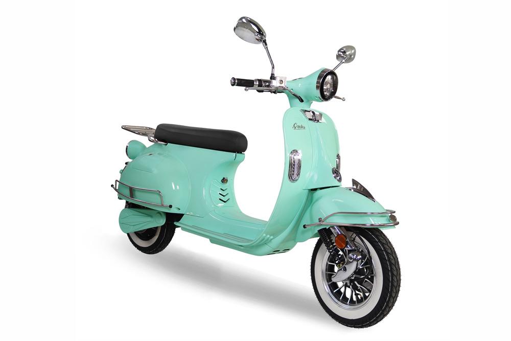 Powerlane Greta E-Roller türkis Seitenansicht