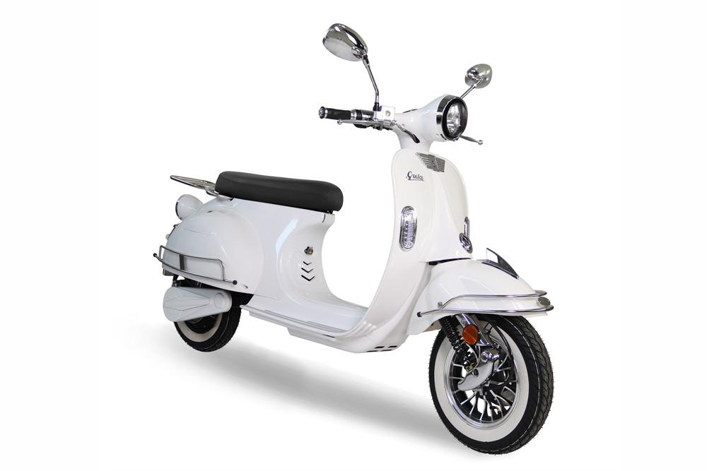 Powerlane Greta E-Scooter weiß Seitenansicht