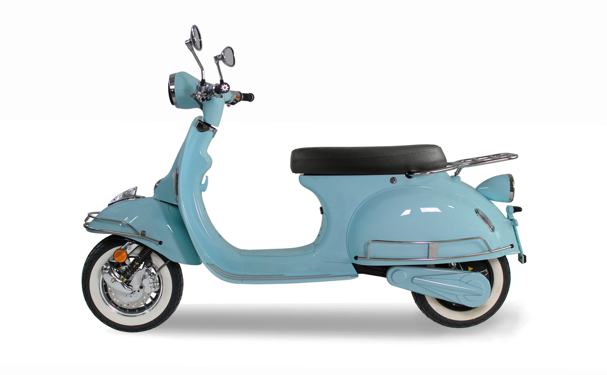 Powerlane Greta E-Scooter hellblau Heckansicht
