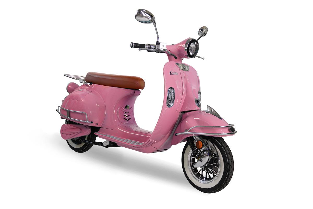 Powerlane Greta E-Roller rosa Frontansicht schräg