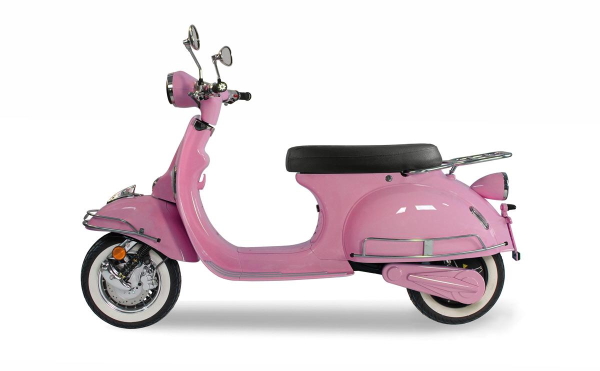 Powerlane Greta E-Roller rosa Seitenansicht