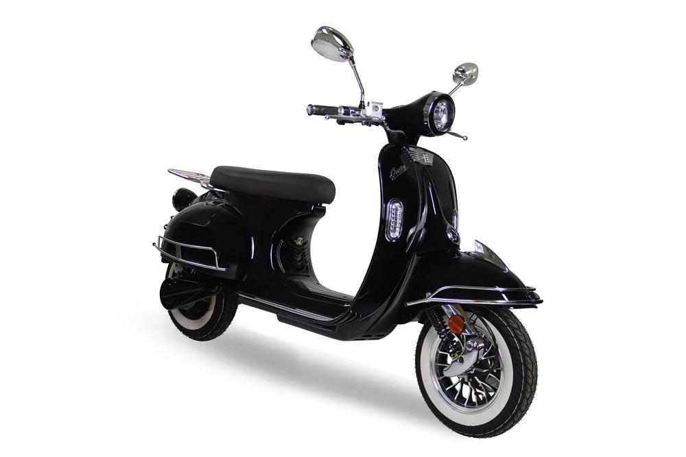 Powerlane Greta E-Scooter schwarz seitlich vorne