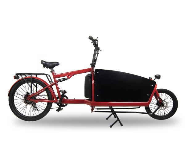 Powerlane Carico E-Lastenrad rot Seitenansicht