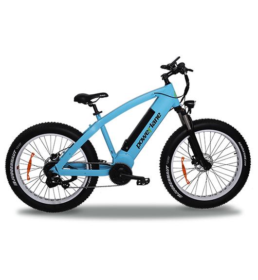 Powerlane Element E-Mountainbike blau Seitenansicht