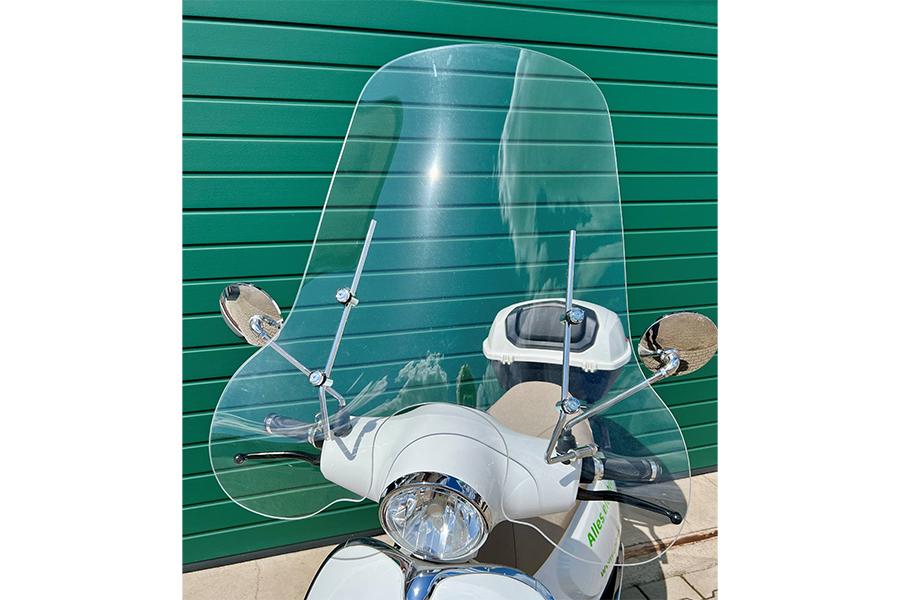 Powerlane Frontscheibe Acryl groß E-Roller transparent montiert