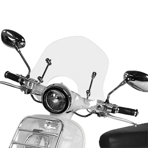 Powerlane Frontscheibe Acryl klein E-Roller transparent montiert